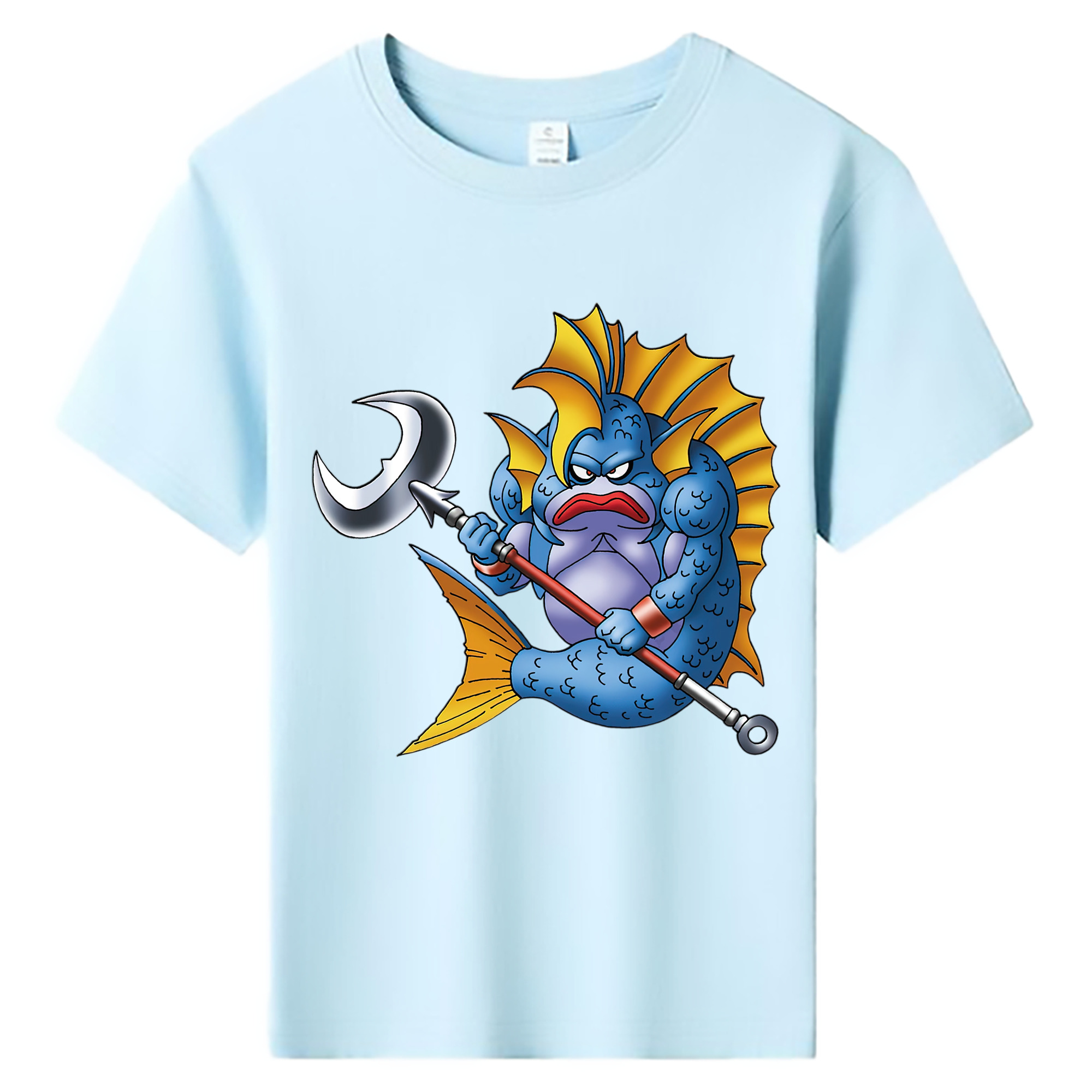 （画像用） ドラゴンクエスト Doragon Kuesuto Dragon Quest 綿100％キッズTシャツ（フロントプリント）